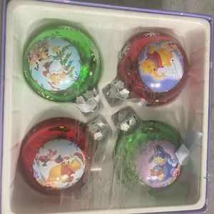 Vintage Disney Pooh Christmas ornaments